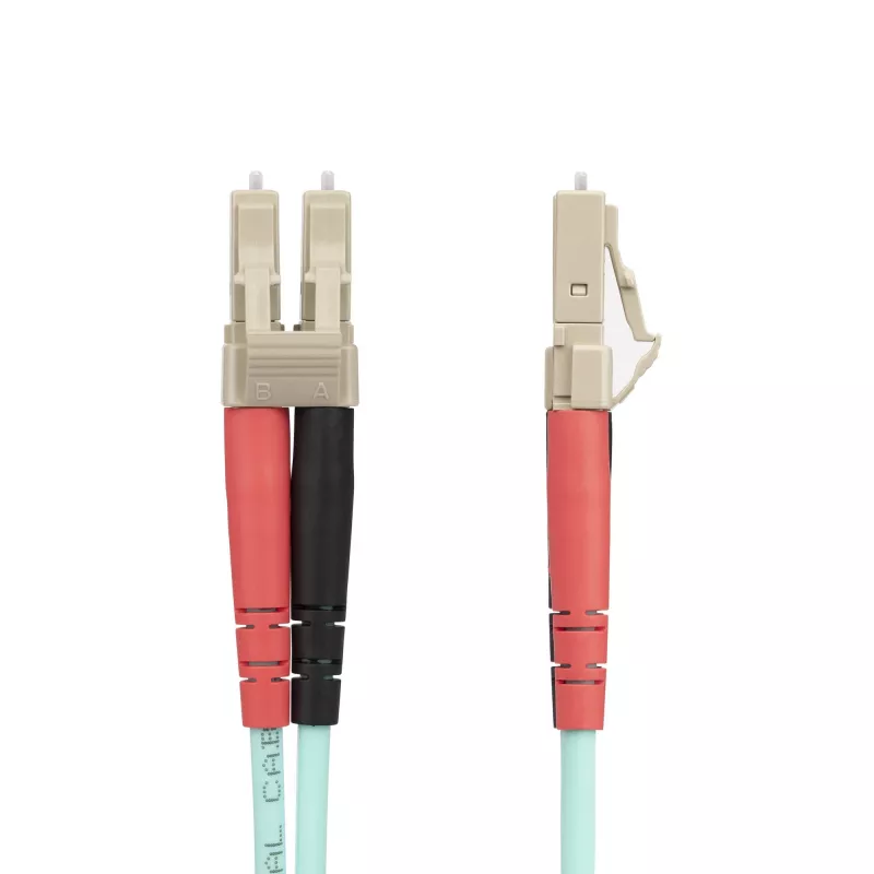 StarTech.com 25m (82ft) LC/UPC–LC/UPC OM4 daudzmodu optiskais šķiedras kabelis, 50/125µm LOMMF/VCSEL zipcord šķiedra, 100G, zems ievades zudums – LSZH optiskā šķiedras džempera vads