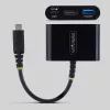 StarTech.com USB-C–HDMI daudzportu adapteris ar 140 W PD uzlādi, 4K 60 Hz HDMI, USB 5 Gbit/s centrmezgls, mini doks MacBook / Dell / Thinkpad / HP / iPad / planšetdatoriem