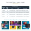 StarTech.com 61 cm (24 inch) 16:9 datora monitora privātuma siets, piekarināms akrila filtrs, ātri uzstādāms drošības vairogs, monitora ekrāna aizsargs, +/- 30° skata leņķis, spīdīgs