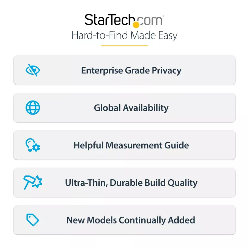 StarTech.com 61 cm (24 inch) 16:9 datora monitora privātuma siets, piekarināms akrila filtrs, ātri uzstādāms drošības vairogs, monitora ekrāna aizsargs, +/- 30° skata leņķis, spīdīgs