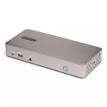 StarTech.com Triple-Monitor USB4 Docking Station, 4K 60Hz HDMI vai DisplayPort, 100W klēpjdatora uzlāde, 2,5 GbE, USB-C Multi-Monitor dokstacija, bez draiveriem
