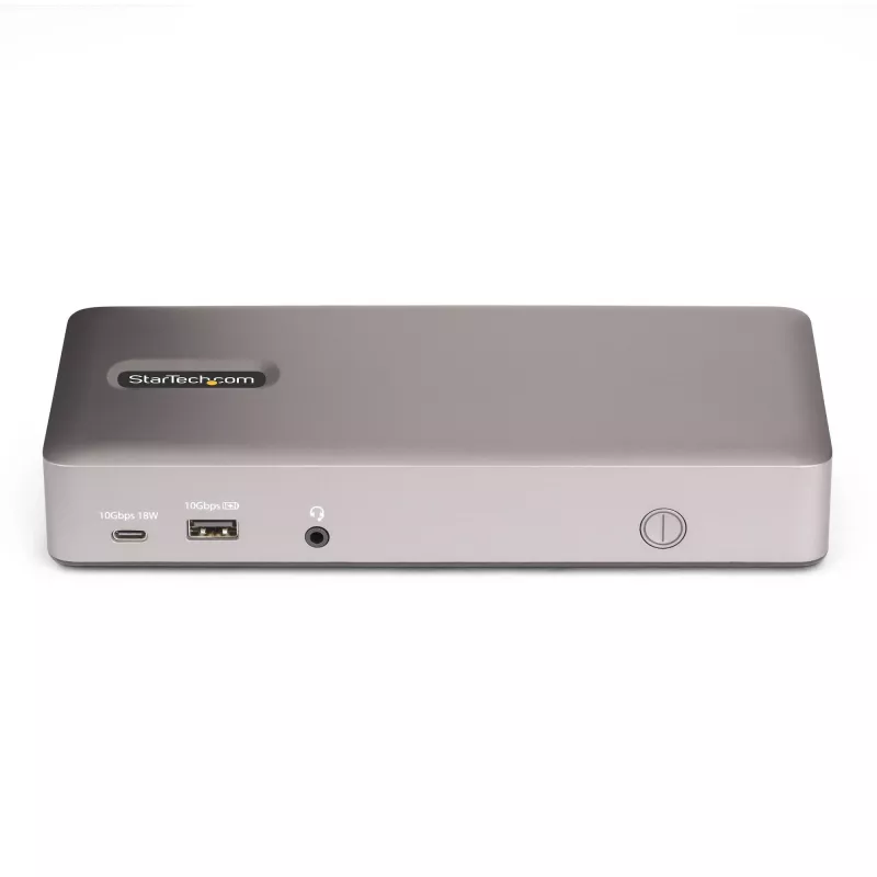 StarTech.com Triple-Monitor USB4 Docking Station, 4K 60Hz HDMI vai DisplayPort, 100W klēpjdatora uzlāde, 2,5 GbE, USB-C Multi-Monitor dokstacija, bez draiveriem