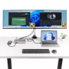 StarTech.com Triple-Monitor USB4 Docking Station, 4K 60Hz HDMI vai DisplayPort, 100W klēpjdatora uzlāde, 2,5 GbE, USB-C Multi-Monitor dokstacija, bez draiveriem