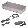 StarTech.com Triple-Monitor USB4 Docking Station, 4K 60Hz HDMI vai DisplayPort, 100W klēpjdatora uzlāde, 2,5 GbE, USB-C Multi-Monitor dokstacija, bez draiveriem