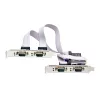 StarTech.com 4 portu sērijas PCIe karte, četru portu PCI Express uz RS232/RS422/RS485 (DB9) sērijas karte, zema profila kronšteins iekļauts, 16C1050 UART, Windows/Linux, TAA atbilstoša – 4. līmeņa ESD aizsardzība