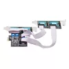 StarTech.com 4 portu sērijas PCIe karte, četru portu PCI Express uz RS232/RS422/RS485 (DB9) sērijas karte, zema profila kronšteins iekļauts, 16C1050 UART, Windows/Linux, TAA atbilstoša – 4. līmeņa ESD aizsardzība