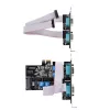 StarTech.com 4 portu sērijas PCIe karte, četru portu PCI Express uz RS232/RS422/RS485 (DB9) sērijas karte, zema profila kronšteins iekļauts, 16C1050 UART, Windows/Linux, TAA atbilstoša – 4. līmeņa ESD aizsardzība