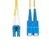 StarTech.com 20m (65.6 pēdas) LC uz SC (UPC) OS2 vienmoda dupleksā optiskās šķiedras kabelis, 9/125µm, 100G, lieces nejutīgs, zemi ievades zudumi - LSZH optiskās šķiedras džempera vads