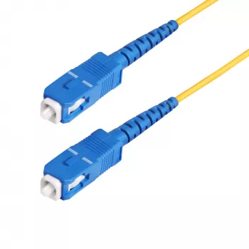 StarTech.com 100m (328ft) SC uz SC (UPC) OS2 vienmoda simpleksā optiskās šķiedras kabelis, 9/125µm, 40G/100G, liekumizturīgs, zemi ievades zudumi, LSZH optiskās šķiedras džempervads