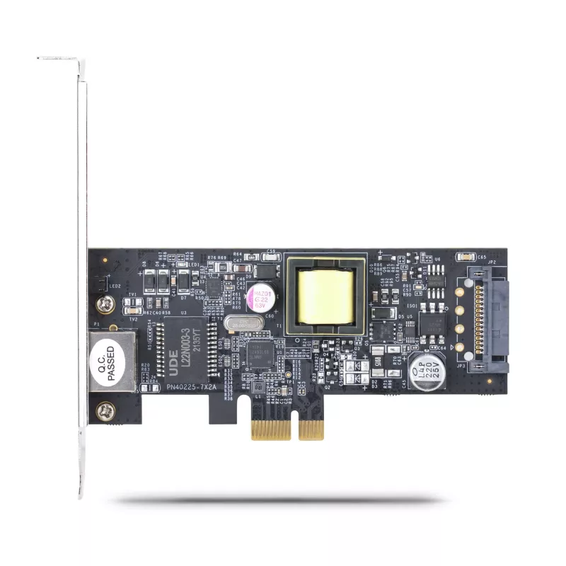 StarTech.com 1 porta 2,5 Gbps NBASE-T PoE tīkla karte, Intel I225-V, 802.3af/at PoE+ daudzgigabitu NIC, PCI Express servera LAN karte, ar SATA barošanu galda datora Ethernet saskarne – atbalsta Windows, Linux
