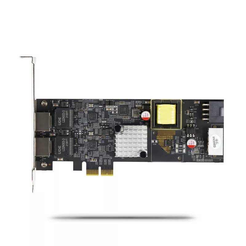 StarTech.com 2-Port 2.5Gbps NBASE-T PoE tīkls Card, Dual Intel I225-V, 802.3af/at PoE+ Multi-Gigabit NIC, PCI Express Server LAN Card, LP4/8-Pin PCIe-Powered