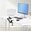 StarTech.com regulējams roku balsts biroja galdam, ergonomisks roku/elkoņa atbalsts, 360 grādu rotācija, piespraužams/bez urbšanas, melns