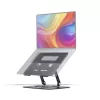 StarTech.com Rotējošs klēpjdatora statīvs, 360° grozāms, ergonomisks galda pacēlājs datoram, paaugstināta pamatne ar regulējamu slīpumu, maks. 5 kg, alumīnija konstrukcija, pārnēsājams dizains