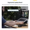 StarTech.com Rotējošs klēpjdatora statīvs, 360° grozāms, ergonomisks galda pacēlājs datoram, paaugstināta pamatne ar regulējamu slīpumu, maks. 5 kg, alumīnija konstrukcija, pārnēsājams dizains