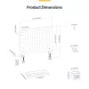 StarTech.com 1612B-DESK-PEGBOARD galda organizatora komplekts 1 gab.