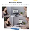 StarTech.com Teleskopisks klēpjdatora statīvs, 360° grozāma pamatne, rotējoša datora paaugstinājums galdam, regulējams augstums un slīpums, maks. 5 kg, alumīnija konstrukcija, portatīvs dizains