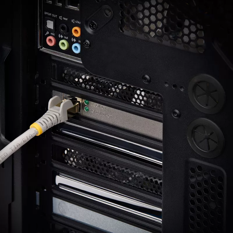 StarTech.com 1-Port 2.5Gbps NBASE-T PCIe tīkla karte, Intel® I225-V, viena porta datora tīkla karte, Ethernet MultiGigabit NIC, PCI Express servera LAN karte