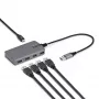 StarTech.com 4 portu USB-A centrmezgls, 5 Gbps, baro no kopnes, USB-A uz 4x USB-A centrmezgls ar USB-C papildu barošanas ieeju, 1 pēda/30 cm resursdatora kabelis, pārnēsājams galddatoru/klēpjdatoru USB centrmezgls