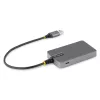 StarTech.com 4 portu USB-A centrmezgls, 5 Gbps, baro no kopnes, USB-A uz 4x USB-A centrmezgls ar USB-C papildu barošanas ieeju, 1 pēda/30 cm resursdatora kabelis, pārnēsājams galddatoru/klēpjdatoru USB centrmezgls