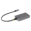 StarTech.com 4 portu USB-C centrmezgls, 5 Gbps, ar kopnes barošanu, USB-C uz 4x USB-A centrmezgls ar USB-C papildu barošanas ieeju, 1 pēdu/30 cm saimniekdatora kabelis, pārnēsājams galddatoru/portatīvo datoru USB centrmezgls