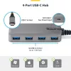 StarTech.com 4 portu USB-C centrmezgls, 5 Gbps, ar kopnes barošanu, USB-C uz 4x USB-A centrmezgls ar USB-C papildu barošanas ieeju, 1 pēdu/30 cm saimniekdatora kabelis, pārnēsājams galddatoru/portatīvo datoru USB centrmezgls