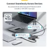 StarTech.com 4 portu USB-C centrmezgls, 5 Gbps, ar kopnes barošanu, USB-C uz 4x USB-A centrmezgls ar USB-C papildu barošanas ieeju, 1 pēdu/30 cm saimniekdatora kabelis, pārnēsājams galddatoru/portatīvo datoru USB centrmezgls
