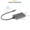 StarTech.com 4 portu USB-C centrmezgls, 5 Gbps, ar kopnes barošanu, USB-C uz 4x USB-A centrmezgls ar USB-C papildu barošanas ieeju, 1 pēdu/30 cm saimniekdatora kabelis, pārnēsājams galddatoru/portatīvo datoru USB centrmezgls