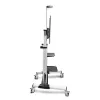 StarTech.com Ritošs TV ratiņi / statīvs uz riteņiem 60–100 collu plakanajiem ekrāniem līdz 220 lb (100 kg), augstuma regulēšana ar rokas kloķi, mobilais / portatīvais grozs stiprinājumam