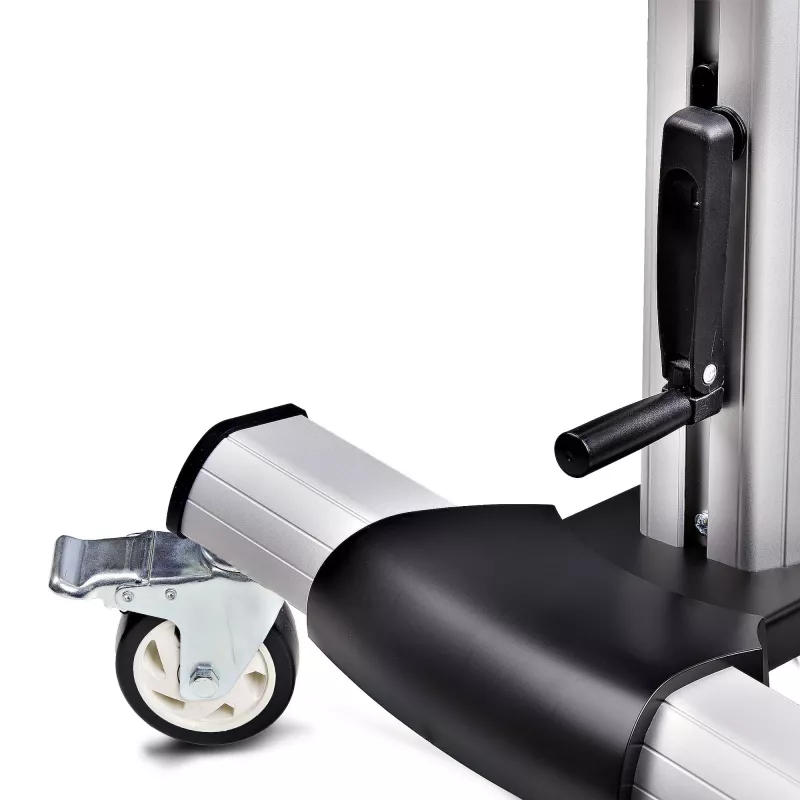 StarTech.com Ritošs TV ratiņi / statīvs uz riteņiem 60–100 collu plakanajiem ekrāniem līdz 220 lb (100 kg), augstuma regulēšana ar rokas kloķi, mobilais / portatīvais grozs stiprinājumam