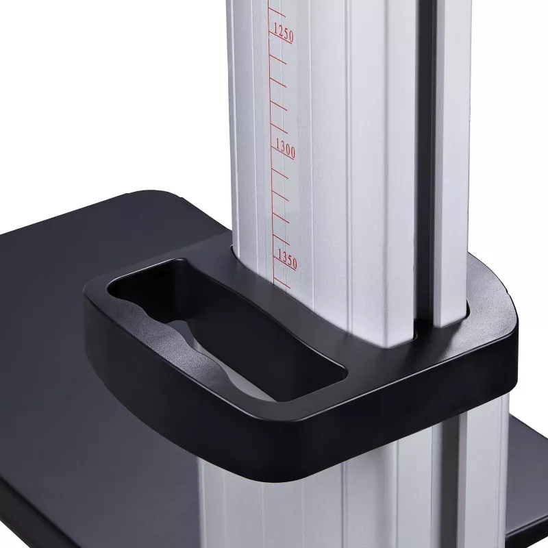 StarTech.com Ritošs TV ratiņi / statīvs uz riteņiem 60–100 collu plakanajiem ekrāniem līdz 220 lb (100 kg), augstuma regulēšana ar rokas kloķi, mobilais / portatīvais grozs stiprinājumam