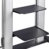 StarTech.com Ritošs TV ratiņi / statīvs uz riteņiem 60–100 collu plakanajiem ekrāniem līdz 220 lb (100 kg), augstuma regulēšana ar rokas kloķi, mobilais / portatīvais grozs stiprinājumam