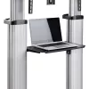 StarTech.com Ritošs TV ratiņi / statīvs uz riteņiem 60–100 collu plakanajiem ekrāniem līdz 220 lb (100 kg), augstuma regulēšana ar rokas kloķi, mobilais / portatīvais grozs stiprinājumam