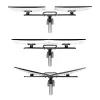 StarTech.com galda stiprinājums diviem monitoriem ar šķērssiju, līdz 27 collu displejiem, VESA 75x75/100x100, maks. 33 mārciņas/15 kg, C-skava, pilnībā šarnīrveida, mehāniskā atspere, TAA