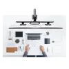 StarTech.com galda stiprinājums diviem monitoriem ar šķērssiju, līdz 27 collu displejiem, VESA 75x75/100x100, maks. 33 mārciņas/15 kg, C-skava, pilnībā šarnīrveida, mehāniskā atspere, TAA