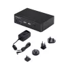 StarTech.com 2 portu DisplayPort KVM slēdzis, 4K 60 Hz, DP 1.2, EDID pārvaldība, 2 portu USB 3.0 centrmezgls, 4x USB HID pieslēgvietas, TAA atbilstīgs