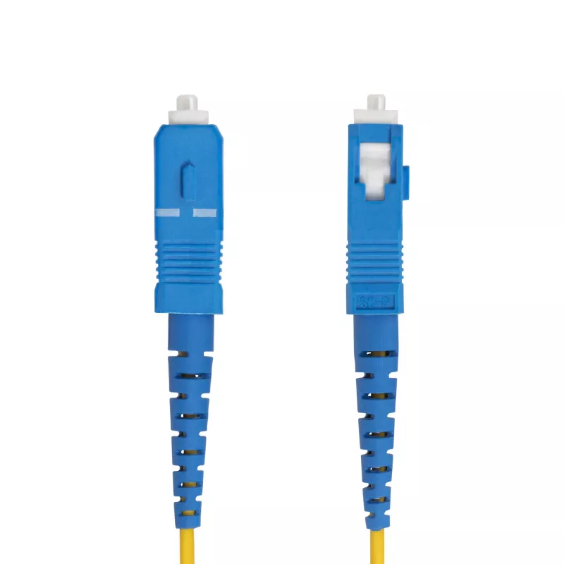 StarTech.com 3m (9.8 pēdas) LC uz SC (UPC) OS2 vienmoda simpleksā optiskās šķiedras kabelis, 9/125µm, 40G/100G, liekumnejutīgs, zemi ievades zudumi - LSZH optiskās šķiedras džempera vads