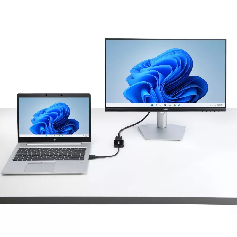 StarTech.com HDMI uz VGA adapteris, aktīvs video pārveidotājs portatīvajam/galddatoram, 1920x1080 (1080p), HDMI avots uz VGA monitoru/displeju/projektoru