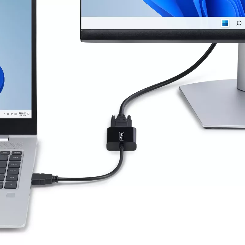 StarTech.com HDMI uz VGA adapteris, aktīvs video pārveidotājs portatīvajam/galddatoram, 1920x1080 (1080p), HDMI avots uz VGA monitoru/displeju/projektoru