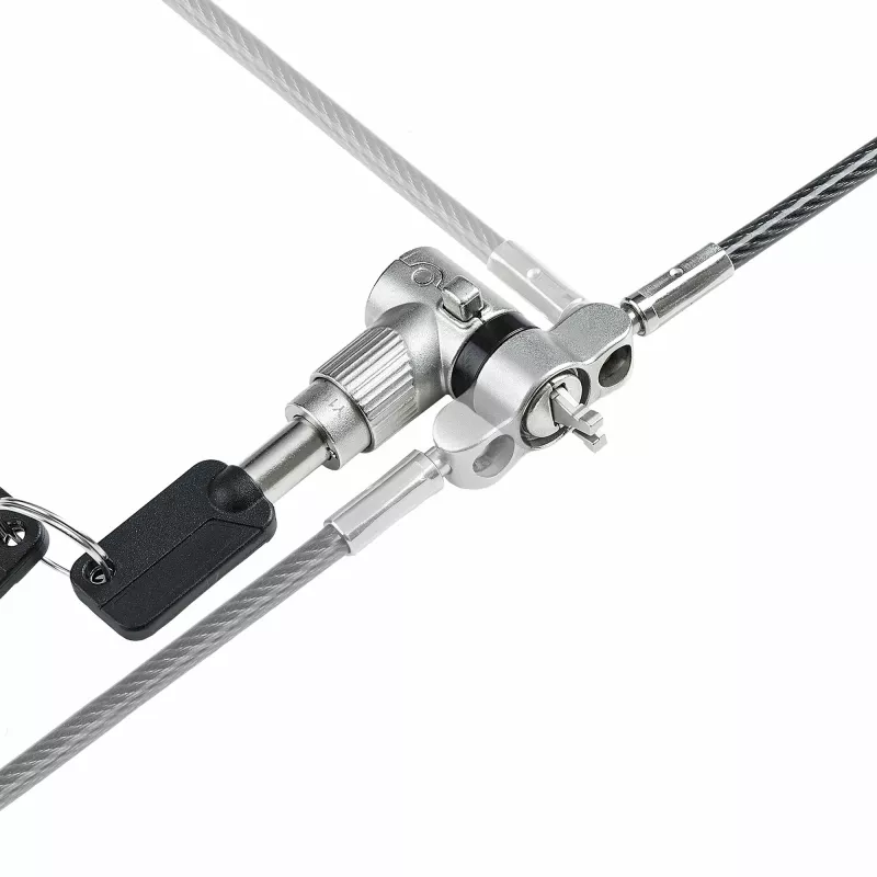 StarTech.com 25 iepakojumā universāla klēpjdatora slēdzene 6,6 pēdas, ar vienādu atslēgu bloķēšanas kabelis, drošības kabelis, saderīga ar Noble Wedge®/Nano/K-Slot, pretzagšanas, izturīgs pret pārgriešanu