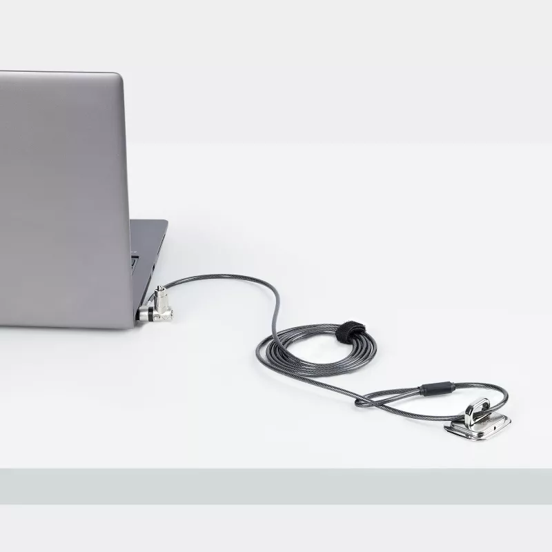 StarTech.com 25 iepakojumā universāla klēpjdatora slēdzene 6,6 pēdas, ar vienādu atslēgu bloķēšanas kabelis, drošības kabelis, saderīga ar Noble Wedge®/Nano/K-Slot, pretzagšanas, izturīgs pret pārgriešanu