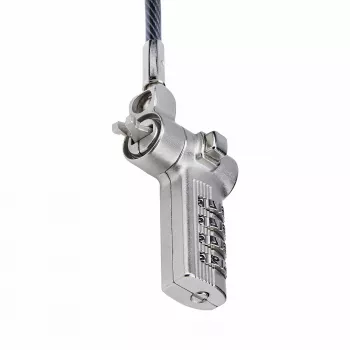 StarTech.com 25-Pack Universal Laptop Lock 6.6ft (2m), Serializēta drošības trosīte klēpjdatoram, Saderīga ar Noble Wedge®/Nano/K-Slot, Bezatslēgas kombinācijas trosīte - TAA