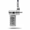 StarTech.com 25-Pack Universal Laptop Lock 6.6ft (2m), Serializēta drošības trosīte klēpjdatoram, Saderīga ar Noble Wedge®/Nano/K-Slot, Bezatslēgas kombinācijas trosīte - TAA