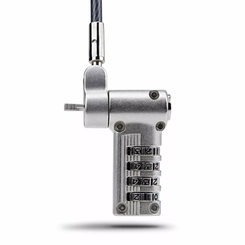 StarTech.com 25-Pack Universal Laptop Lock 6.6ft (2m), Serializēta drošības trosīte klēpjdatoram, Saderīga ar Noble Wedge®/Nano/K-Slot, Bezatslēgas kombinācijas trosīte - TAA