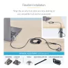 StarTech.com 25-Pack Universal Laptop Lock 6.6ft (2m), Serializēta drošības trosīte klēpjdatoram, Saderīga ar Noble Wedge®/Nano/K-Slot, Bezatslēgas kombinācijas trosīte - TAA