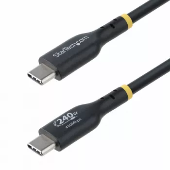 StarTech.com 4m USB-C uzlādes kabelis, USB-IF sertificēts USB C kabelis, 240W PD EPR, USB 2.0 Type-C klēpjdatora lādēšanas vads, USB-C datu pārraides kabelis, TPE apvalks, M/M