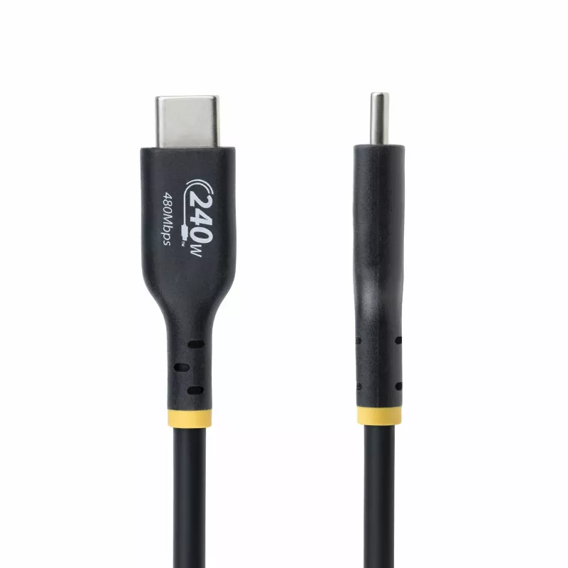 StarTech.com 4m USB-C uzlādes kabelis, USB-IF sertificēts USB C kabelis, 240W PD EPR, USB 2.0 Type-C klēpjdatora lādēšanas vads, USB-C datu pārraides kabelis, TPE apvalks, M/M