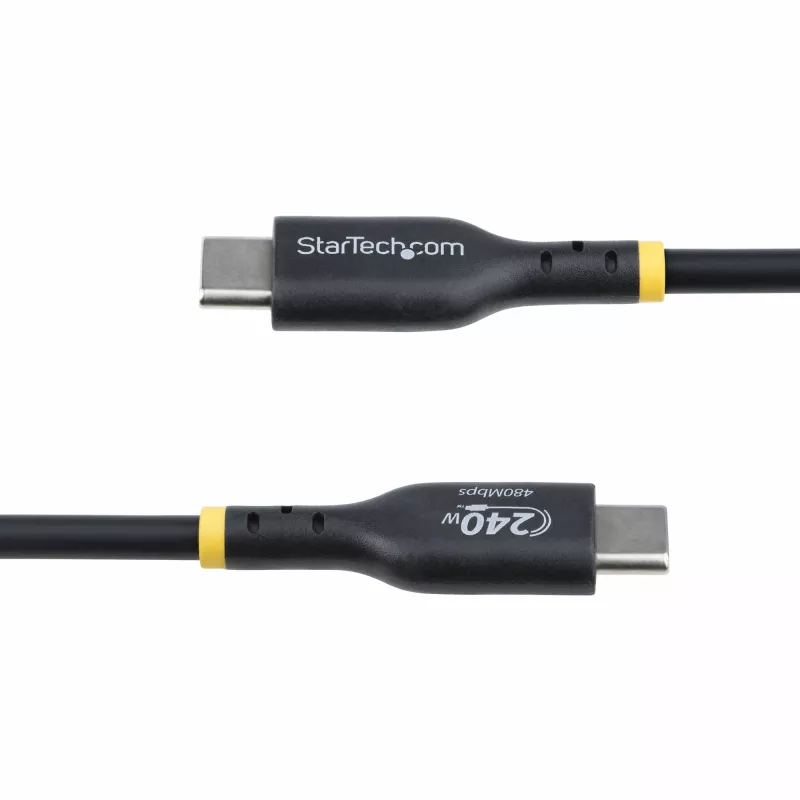 StarTech.com 4m USB-C uzlādes kabelis, USB-IF sertificēts USB C kabelis, 240W PD EPR, USB 2.0 Type-C klēpjdatora lādēšanas vads, USB-C datu pārraides kabelis, TPE apvalks, M/M