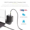 StarTech.com 4m USB-C uzlādes kabelis, USB-IF sertificēts USB C kabelis, 240W PD EPR, USB 2.0 Type-C klēpjdatora lādēšanas vads, USB-C datu pārraides kabelis, TPE apvalks, M/M