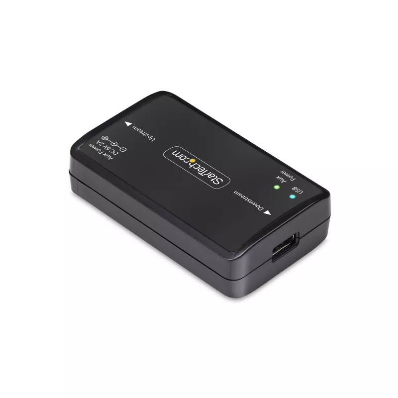 StarTech.com USB Galvaniskā izolatora, līdz 6KV, elektriskā trokšņu izolatora, IP40, DIN sliedes stiprinājums, izolēta jaudas filtra, USB 2.0/1.1, 5V/250mA, Plug-and-Play, TAA