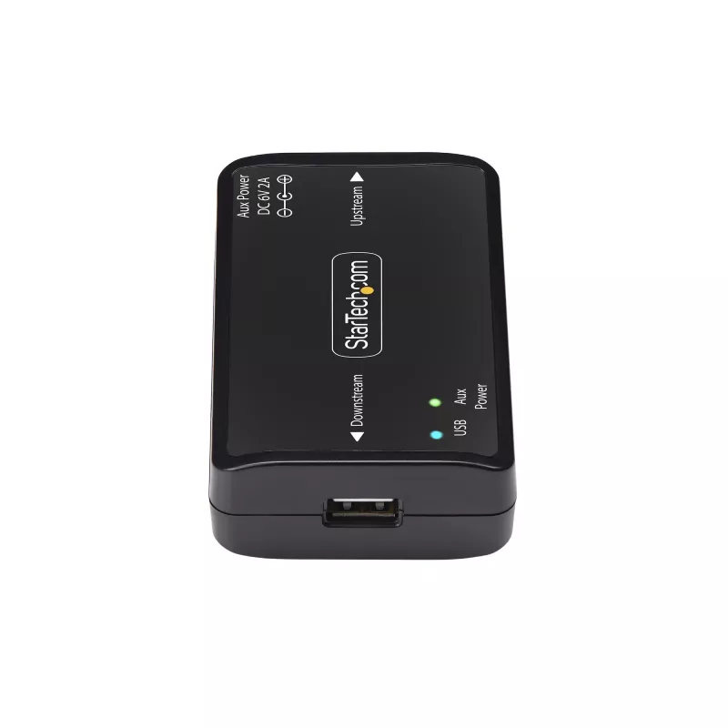 StarTech.com USB Galvaniskā izolatora, līdz 6KV, elektriskā trokšņu izolatora, IP40, DIN sliedes stiprinājums, izolēta jaudas filtra, USB 2.0/1.1, 5V/250mA, Plug-and-Play, TAA